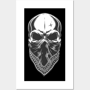 gangsta skull Posters and Art